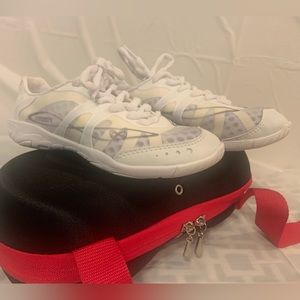 Nfinity Cheer Shoes size 4 Color White.